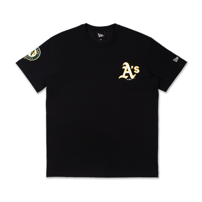 OAKLAND ATHLETICS COOPERSTOWN GAME DAY BLACK SHORT SLEEVE T-SHIRT