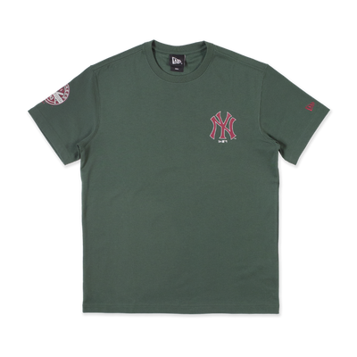 NEW YORK YANKEES COOPERSTOWN GAME DAY DARK GREEN SHORT SLEEVE T-SHIRT