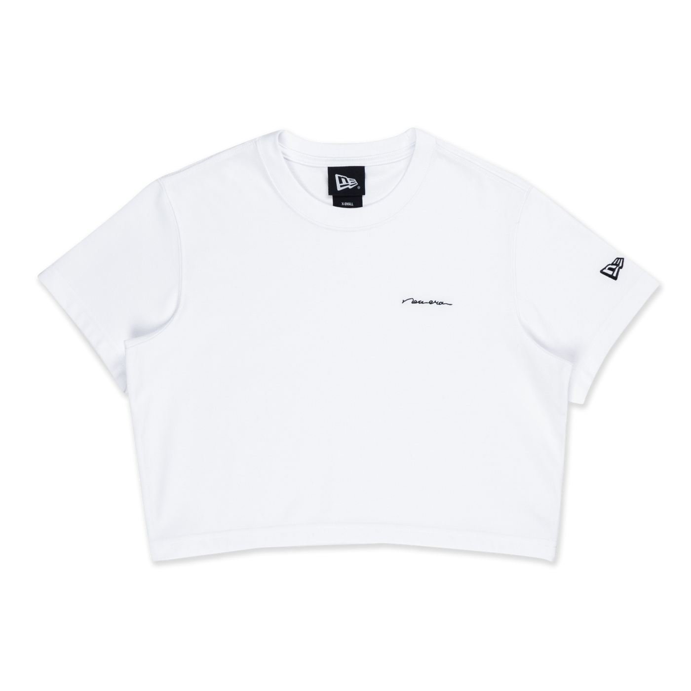 NEW ERA BASIC WHITE WOMEN CROP TEE