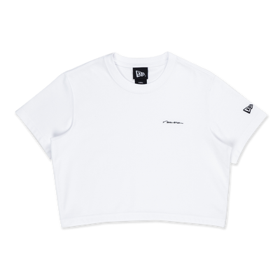 NEW ERA BASIC WHITE WOMEN CROP TEE