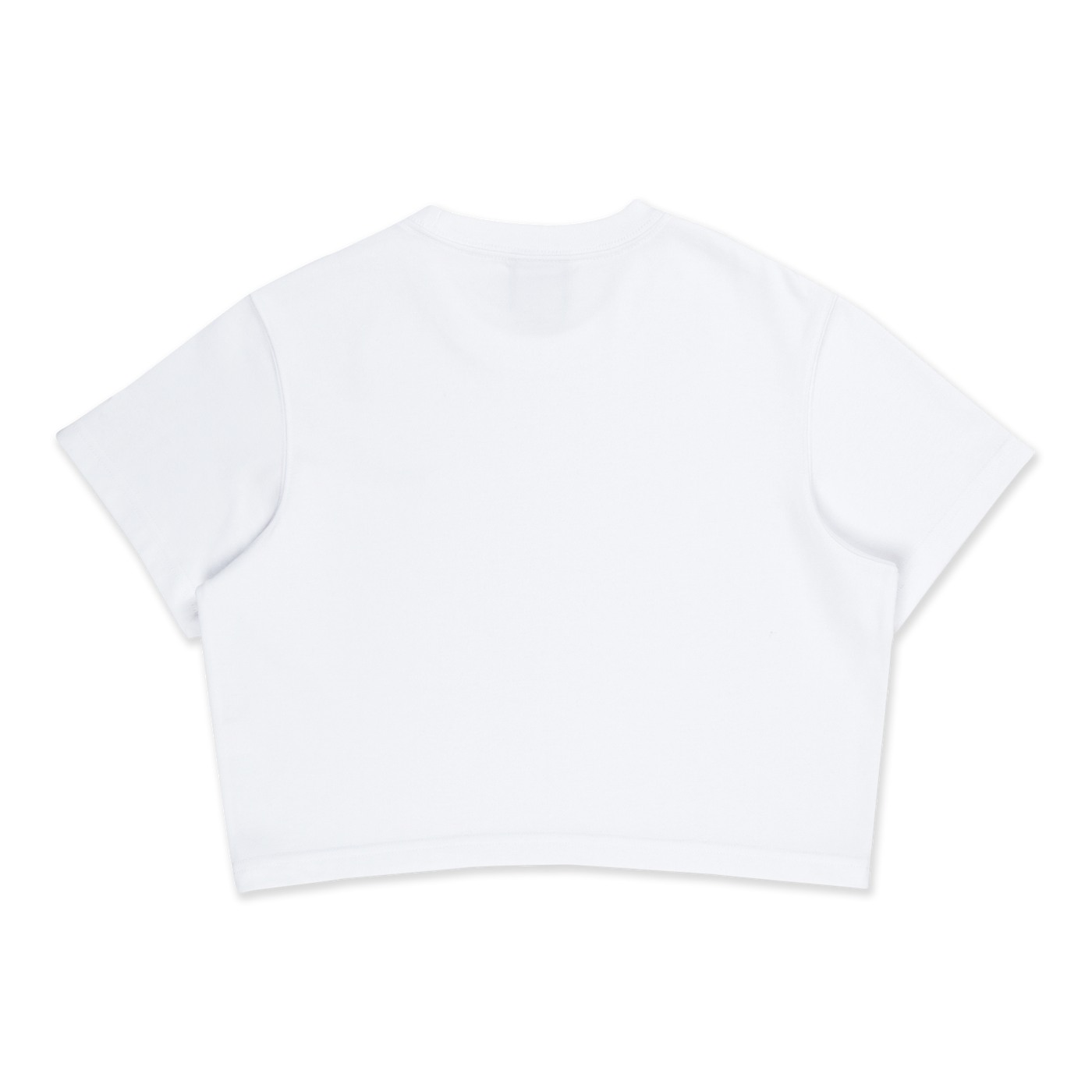 NEW ERA BASIC WHITE WOMEN CROP TEE