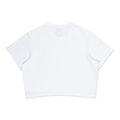 NEW ERA BASIC WHITE WOMEN CROP TEE