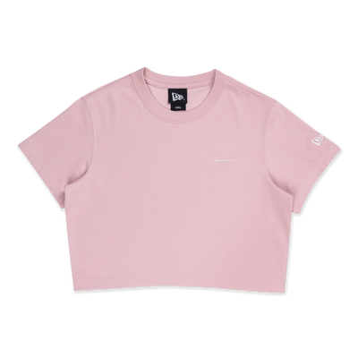 NEW ERA BASIC PINK WOMEN CROP TEE