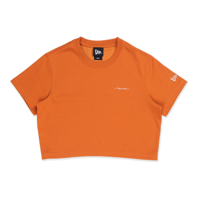 NEW ERA BASIC ORANGE WOMEN CROP TEE