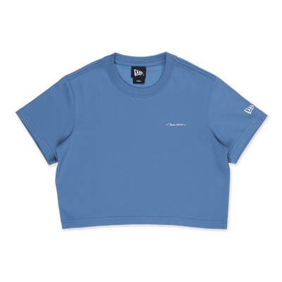 NEW ERA BASIC BLUE WOMEN CROP TEE