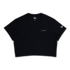 NEW ERA BASIC BLACK WOMEN CROP TEE