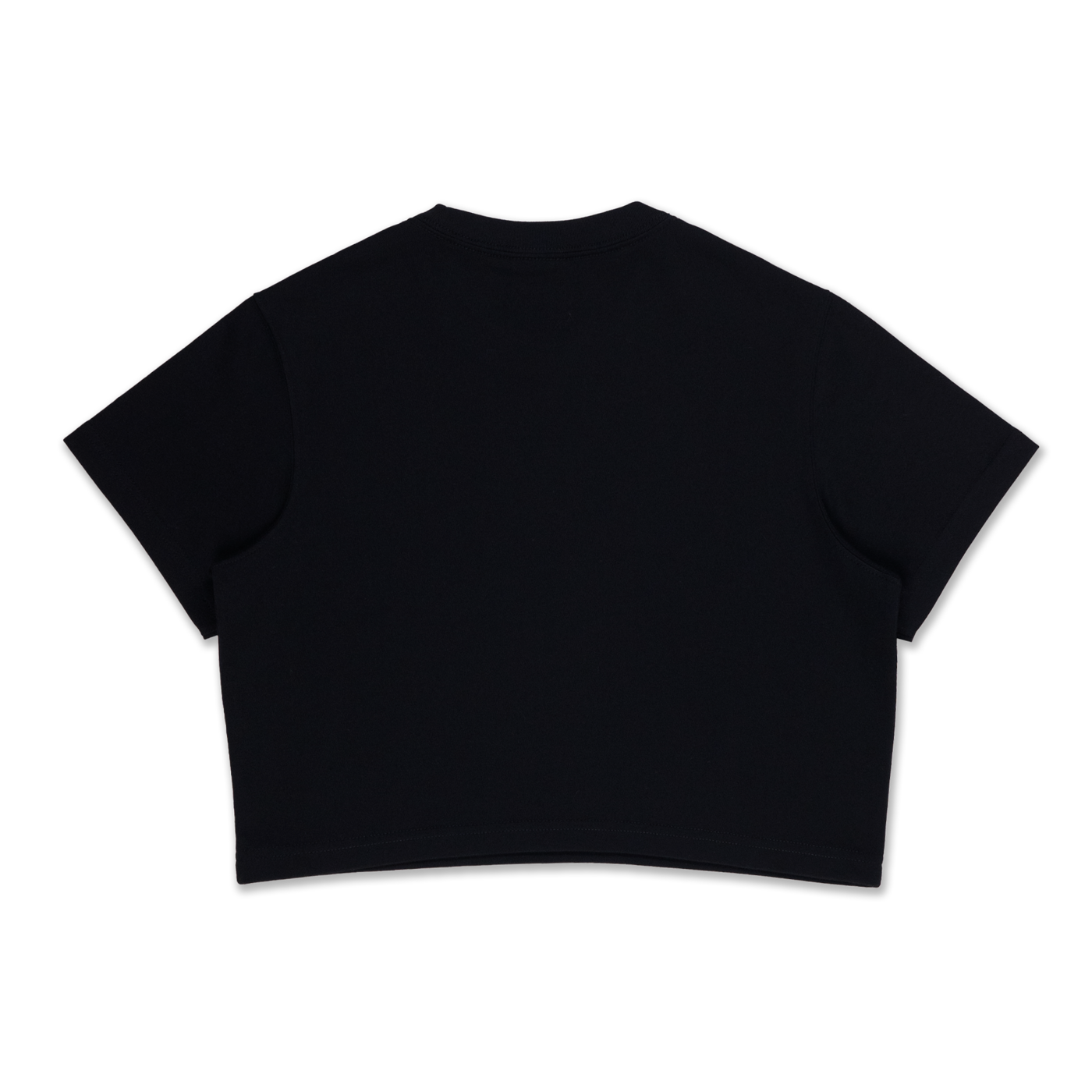 NEW ERA BASIC BLACK WOMEN CROP TEE