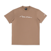 NEW ERA SCRIPT LOGO KHAKI SHORT SLEEVE T-SHIRT