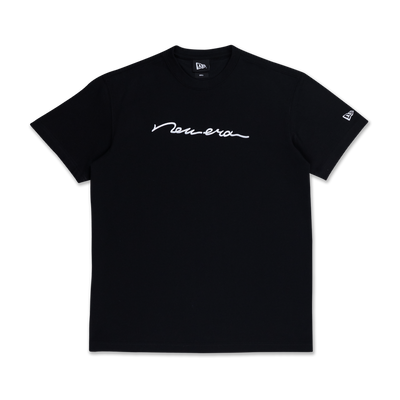 NEW ERA SCRIPT LOGO BLACK SHORT SLEEVE T-SHIRT