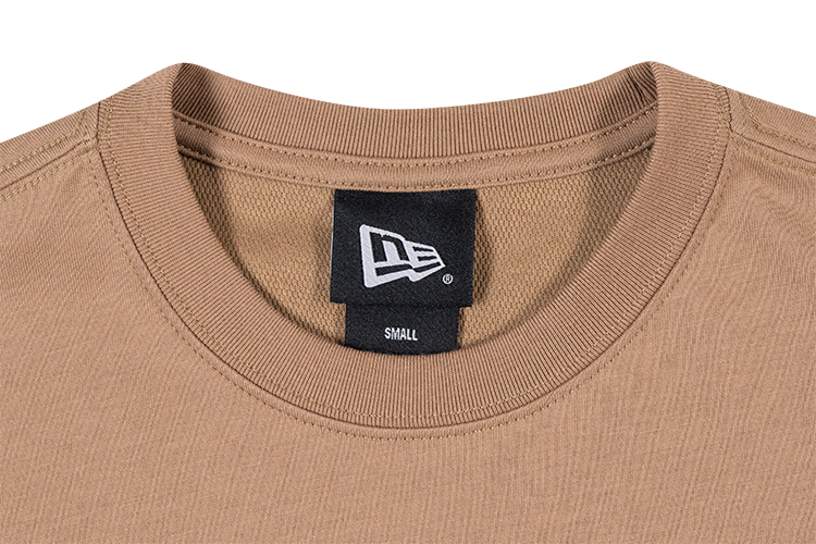 NEW ERA BASIC LOGO KHAKI SHORT SLEEVE T-SHIRT