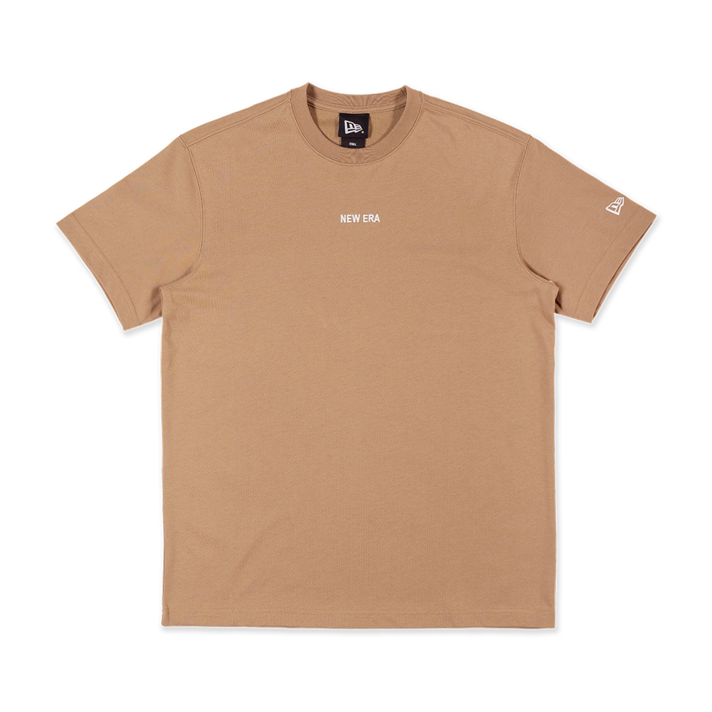 NEW ERA BASIC LOGO KHAKI SHORT SLEEVE T-SHIRT