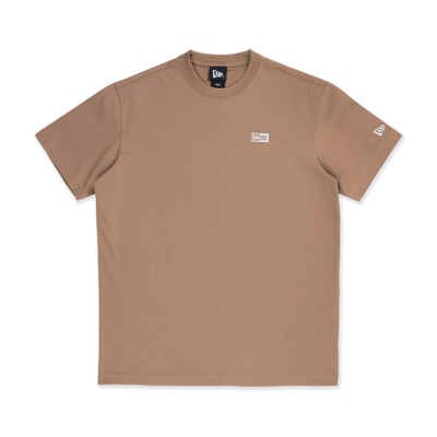 NEW ERA BOX LOGO KHAKI SHORT SLEEVE T-SHIRT