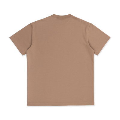 NEW ERA BOX LOGO KHAKI SHORT SLEEVE T-SHIRT