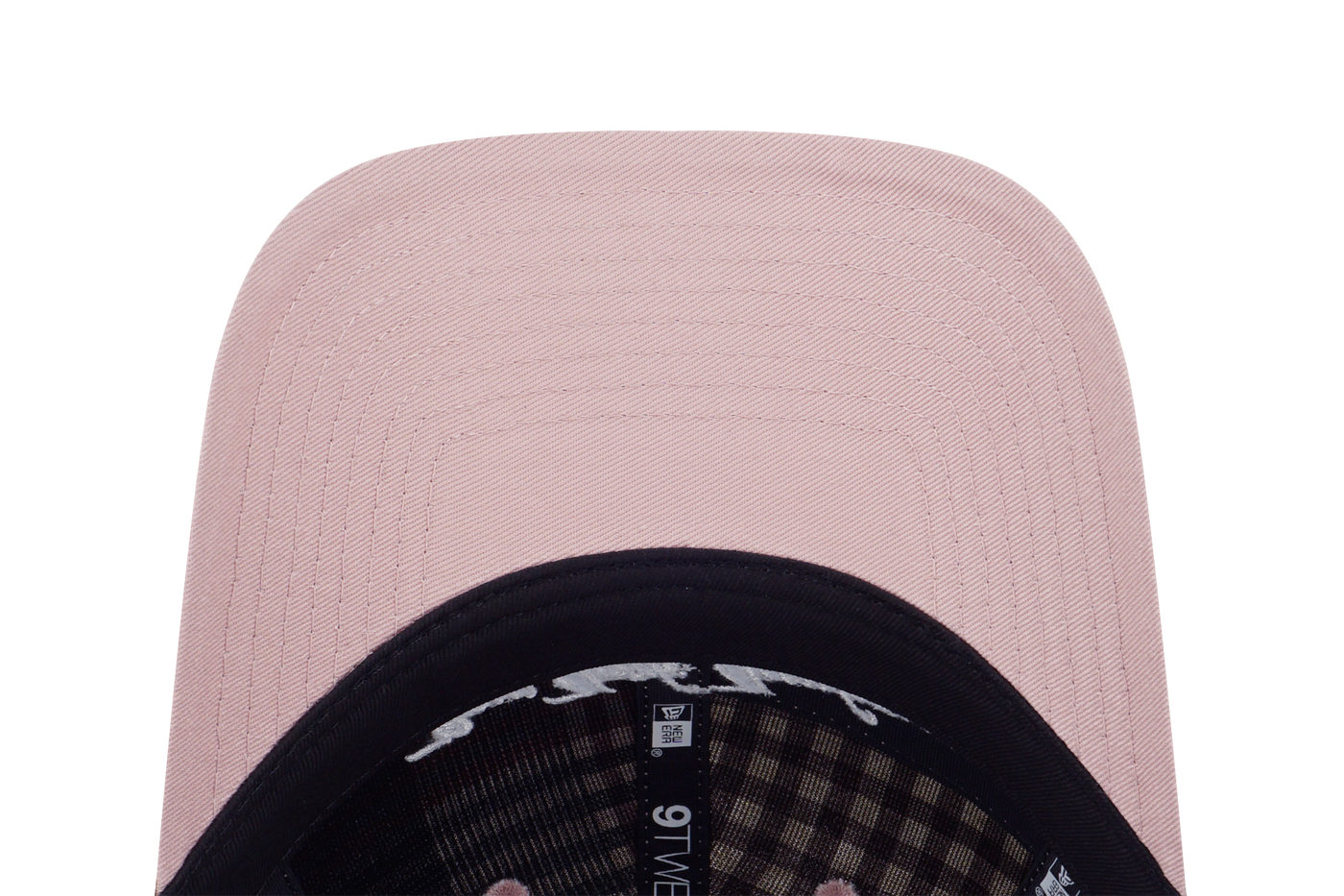 NEW YORK YANKEES PREPPY DIRTY ROSE VISOR DIRTY PINK MULTI CHECKER 9TWENTY SMALL CAP