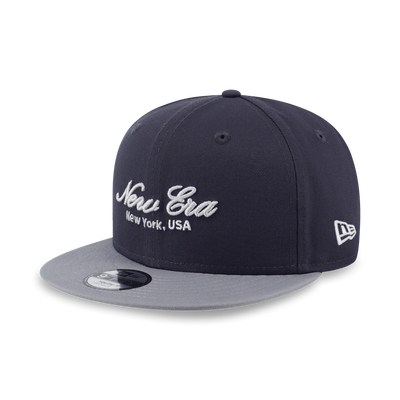 NEW ERA BASIC SCRIPT GRAY VISOR GRAPHITE KIDS 9FIFTY CAP