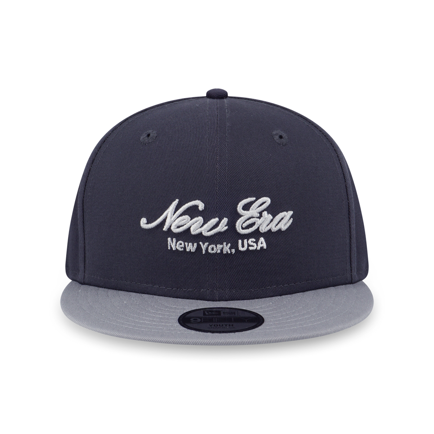 NEW ERA BASIC SCRIPT GRAY VISOR GRAPHITE KIDS 9FIFTY CAP