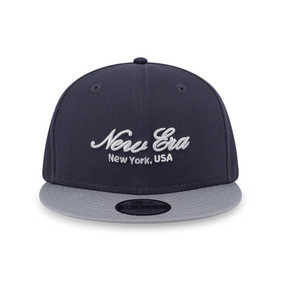 NEW ERA BASIC SCRIPT GRAY VISOR GRAPHITE KIDS 9FIFTY CAP