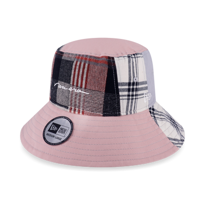 NEW ERA PREPPY DIRTY PINK MULTI CHECKER BUCKET 03