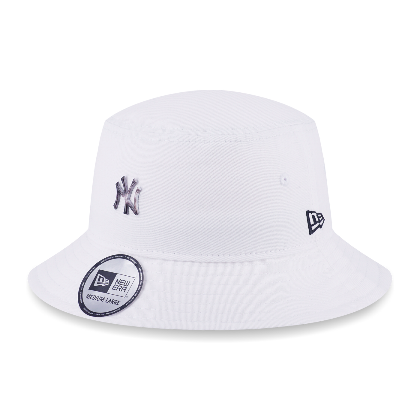 NEW YORK YANKEES COMIC SPACE - METAL BADGE WHITE BUCKET 01