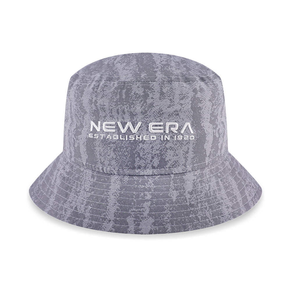 NEW ERA COMIC SPACE DOLPHIN GRAY BUCKET 01