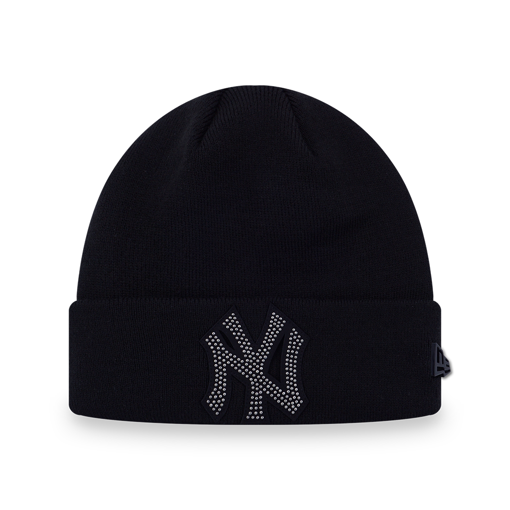 NEW YORK YANKEES DARK 90S BLACK BEANIE