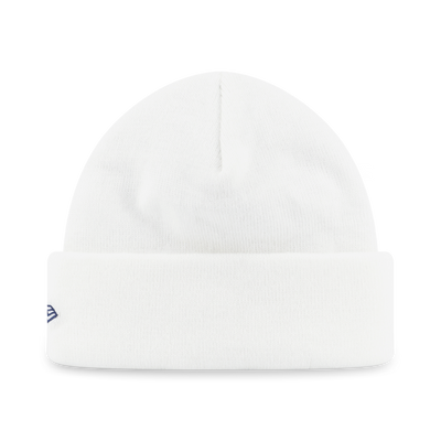 NEW ERA ORIGINATORS WHITE 4 CUFF SHORT BEANIE