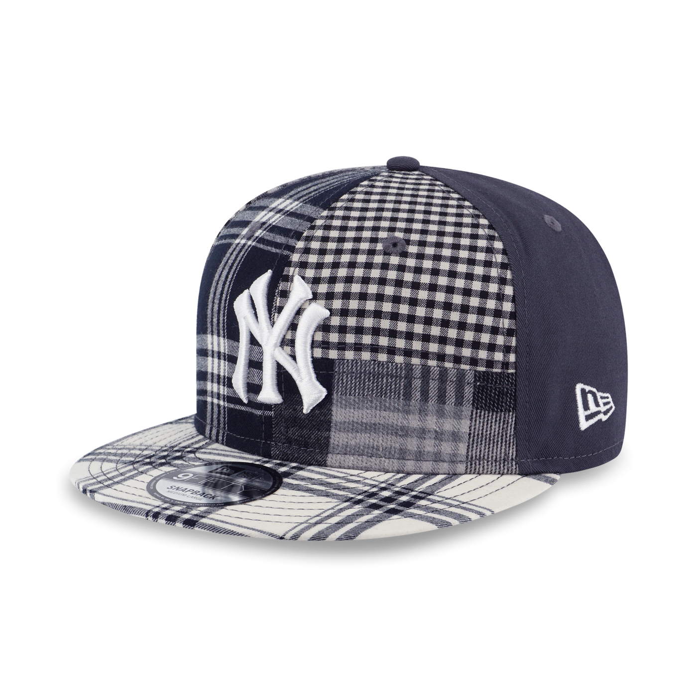 NEW YORK YANKEES PREPPY BLACK MULTI CHECKER 9FIFTY CAP