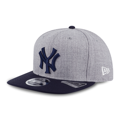 MLB NEW YORK YANKEES COOPERSTOWN NAVY VISOR HEATHER GRAY 9FIFTY OF PCV CAP