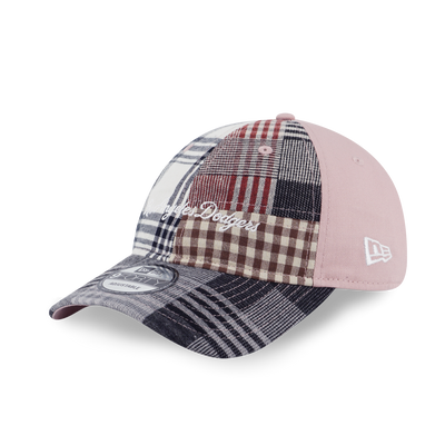 LOS ANGELES DODGERS PREPPY DIRTY PINK MULTI CHECKER 9FORTY UNST CAP