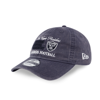 LAS VEGAS RAIDERS OLD SCHOOL SPORT AP GRAPHITE 9FORTY UNST CAP