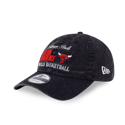 CHICAGO BULLS OLD SCHOOL SPORT AP BLACK 9FORTY UNST CAP