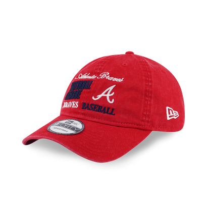 ATLANTA BRAVES OLD SCHOOL SPORT AP SCARLET 9FORTY UNST CAP