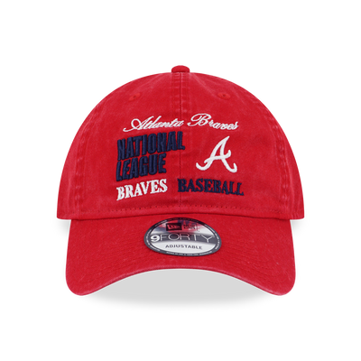 ATLANTA BRAVES OLD SCHOOL SPORT AP SCARLET 9FORTY UNST CAP