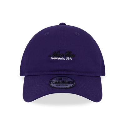 NEW ERA BASIC SCRIPT PURPLE 9FORTY UNST CAP