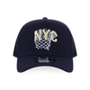 NEW ERA BASKETBALL CLUB NYC NAVY 9FORTY AF TRUCKER CAP