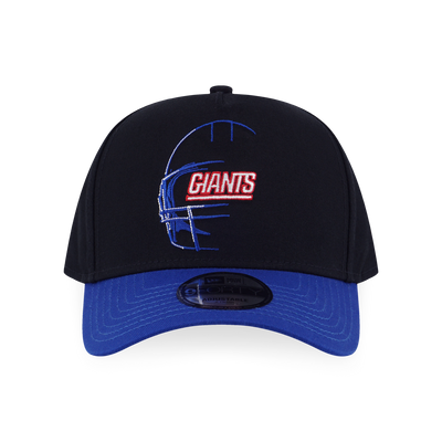 NEW YORK GIANTS NFL OVERSIZED BLUE VISOR BLACK 9FORTY AF CAP