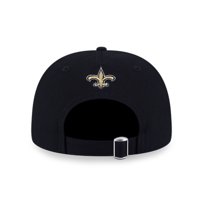 NEW ORLEANS SAINTS NFL OVERSIZED VEGAS GOLD VISOR BLACK 9FORTY AF CAP