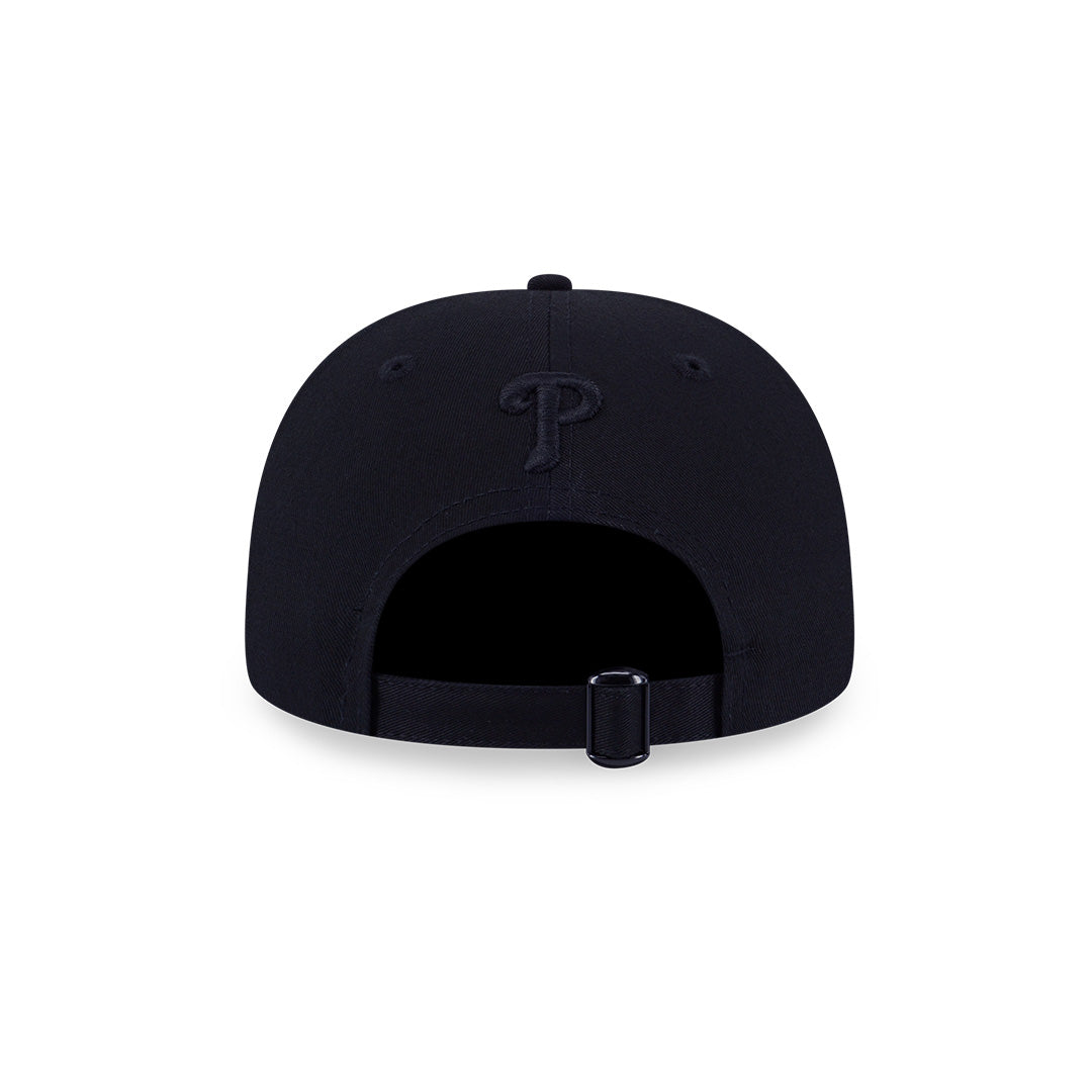 PHILADELPHIA PHILLIES DARK 90S BLACK 9FORTY DF CAP