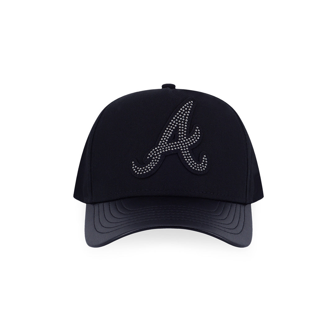 ATLANTA BRAVES DARK 90S BLACK 9FORTY DF CAP