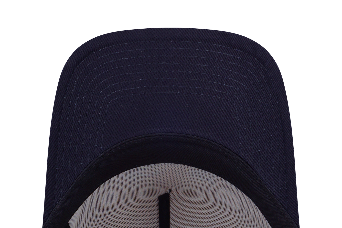 NEW ERA BASIC SCRIPT NAVY VISOR OAT MILK 9FORTY AF CAP