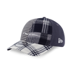 NEW ERA PREPPY GRAPHITE VISOR BLACK MULTI CHECKER 9FORTY CAP