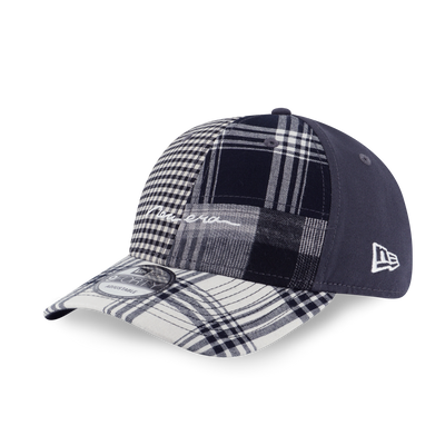 NEW ERA PREPPY GRAPHITE VISOR BLACK MULTI CHECKER 9FORTY CAP