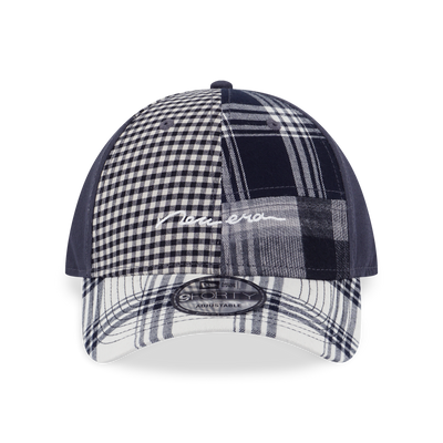 NEW ERA PREPPY GRAPHITE VISOR BLACK MULTI CHECKER 9FORTY CAP