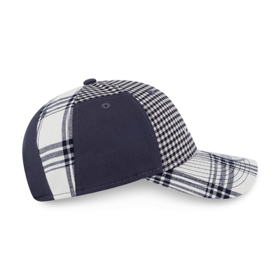 NEW ERA PREPPY GRAPHITE VISOR BLACK MULTI CHECKER 9FORTY CAP