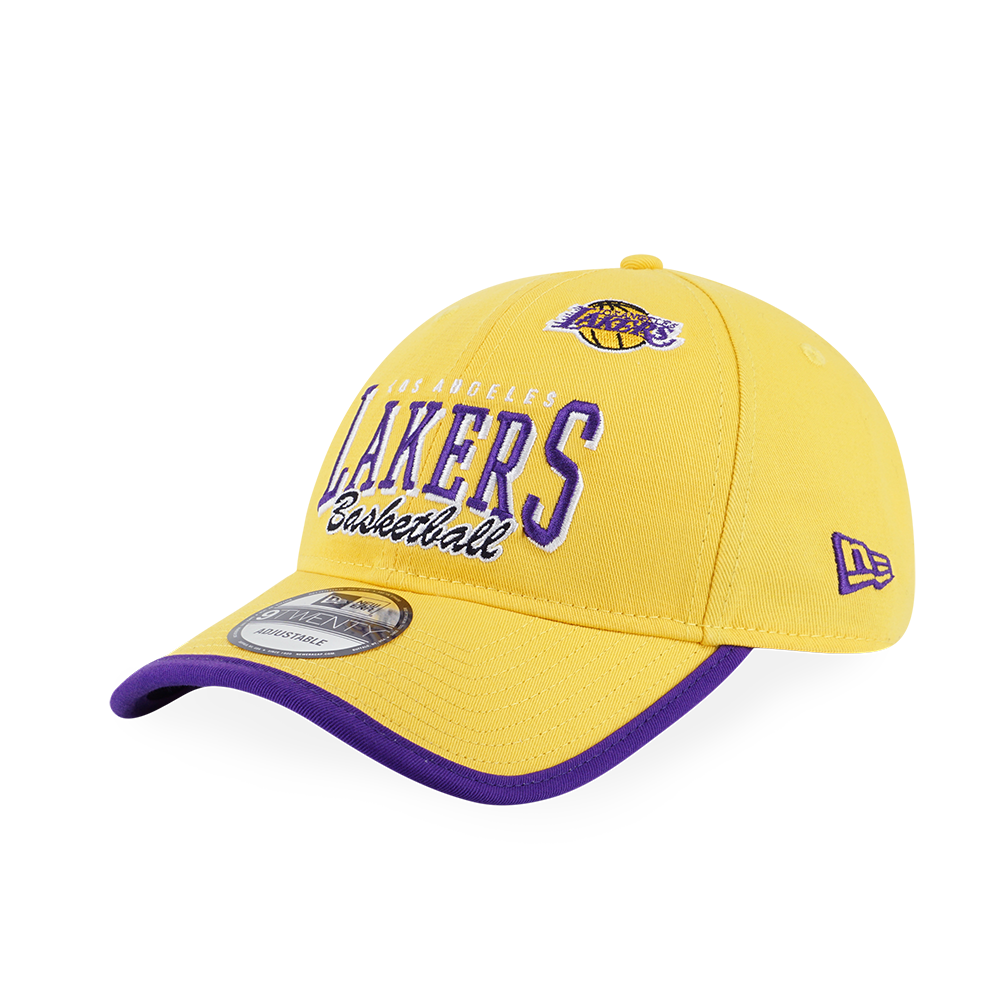 LOS ANGELES LAKERS NBA BASKETRY CANARY YELLOW 9TWENTY CAP