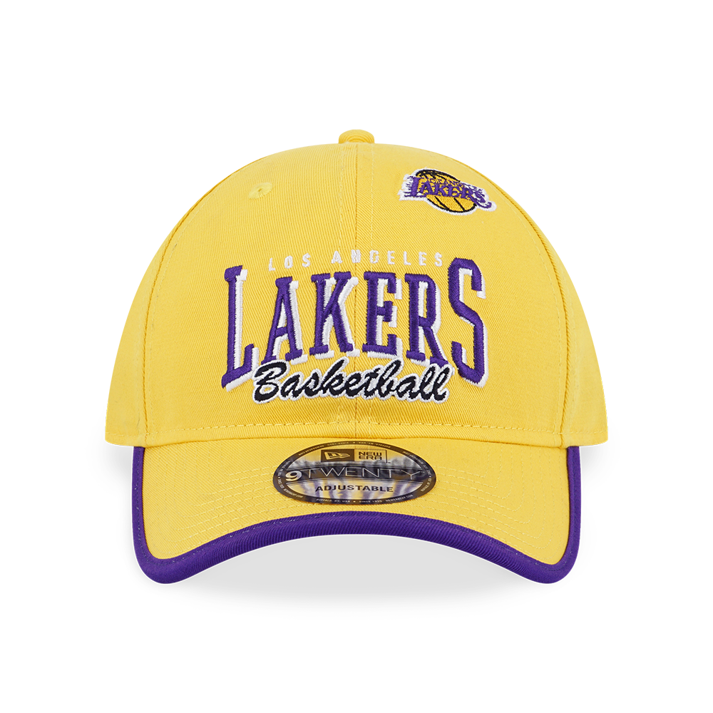 LOS ANGELES LAKERS NBA BASKETRY CANARY YELLOW 9TWENTY CAP