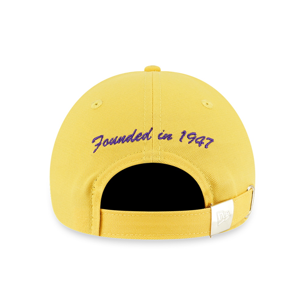 LOS ANGELES LAKERS NBA BASKETRY CANARY YELLOW 9TWENTY CAP