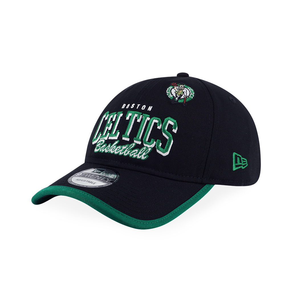 BOSTON CELTICS NBA BASKETRY BLACK 9TWENTY CAP