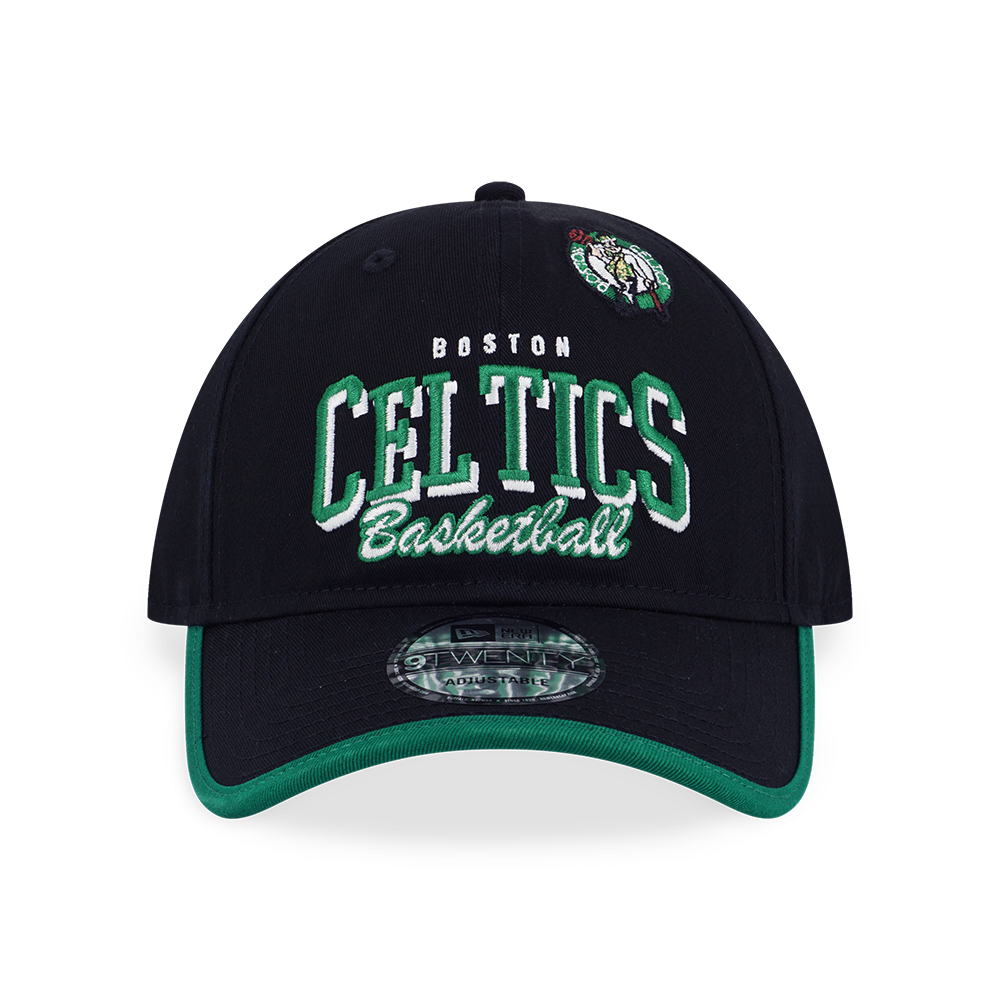 BOSTON CELTICS NBA BASKETRY BLACK 9TWENTY CAP