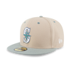 59FIFTY PACK - SEAGLASS SEATTLE MARINER COOPERSTOWN MINT GREEN VISOR OAT MILK 59FIFTY CAP